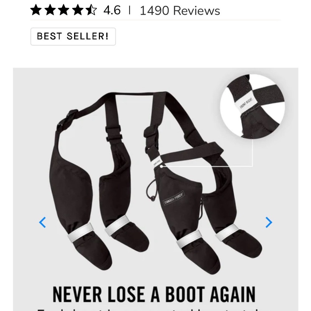 Canada Pooch Suspender Boots